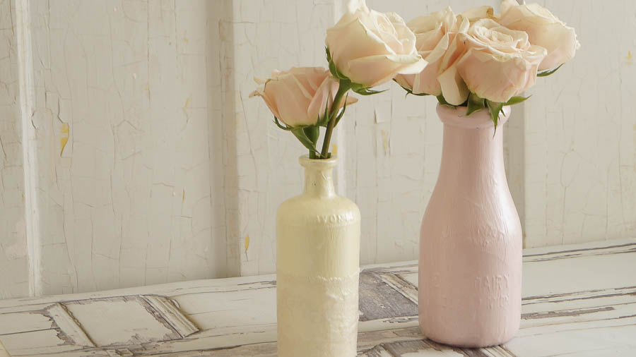 painting glass  chalk heirloom bottles paint painting glass bottles  vases  white traditions lace