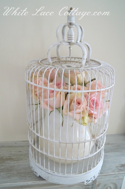 047rosesshabbyfrenchbirdcage