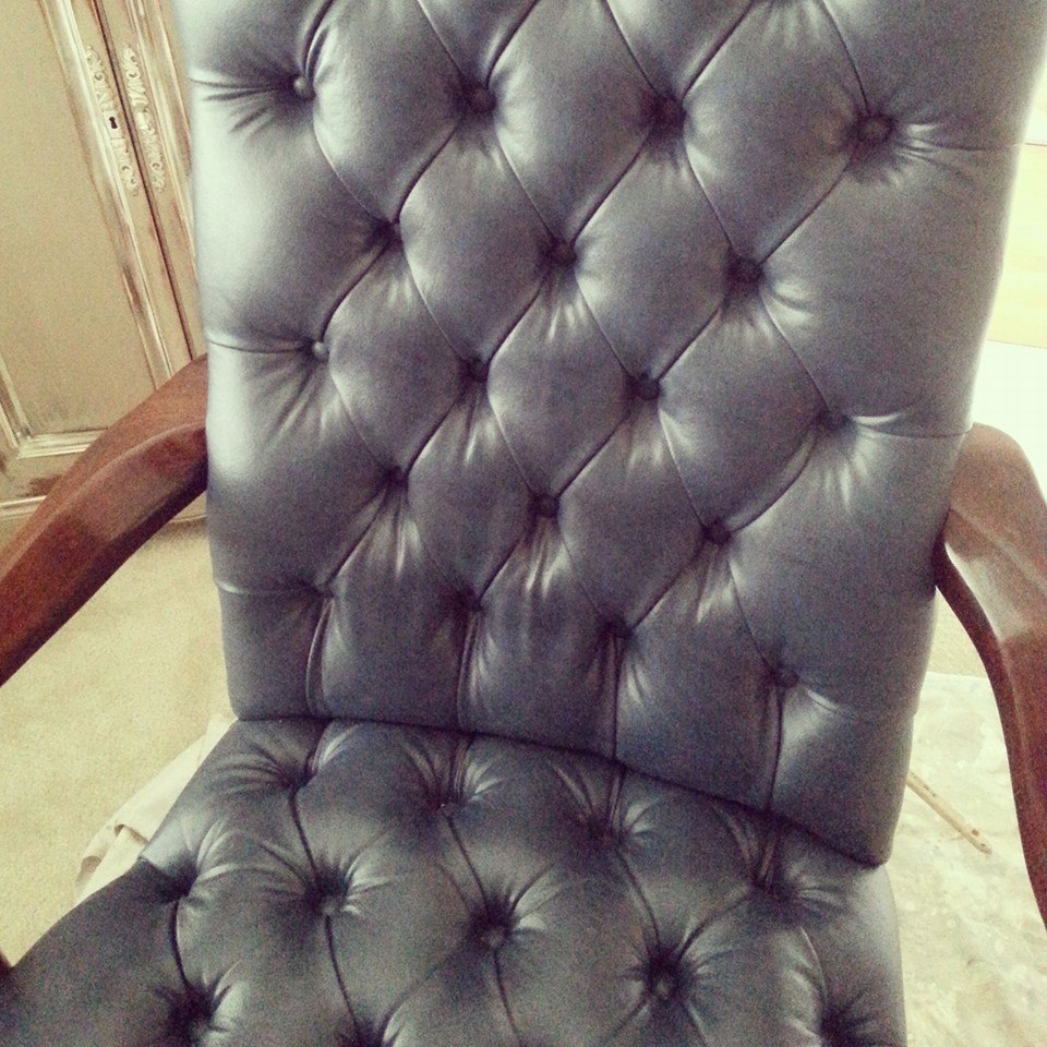 chalk paint on leather