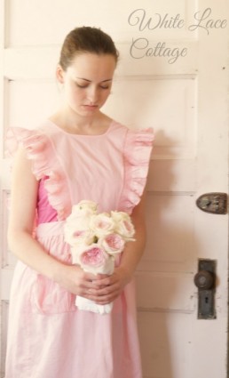 pretty pink apron