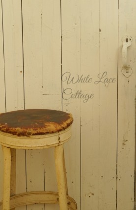 vintage metal stool