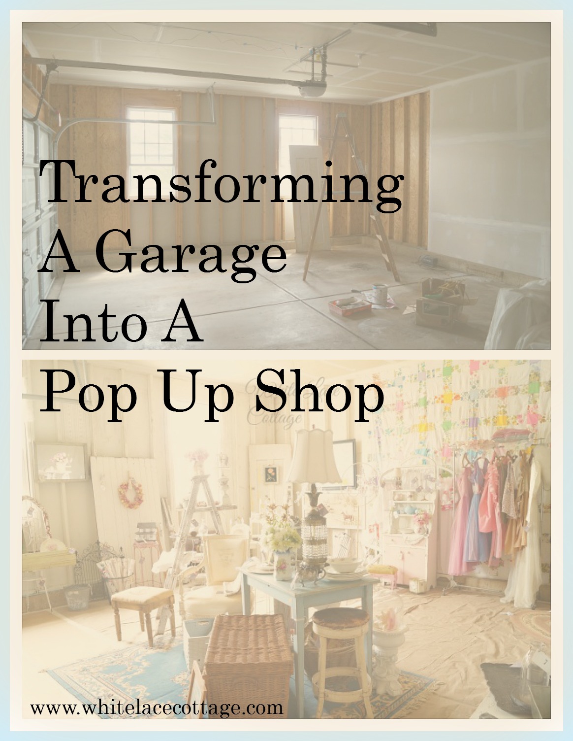 Garage Transformed Into A Pop Up Shop