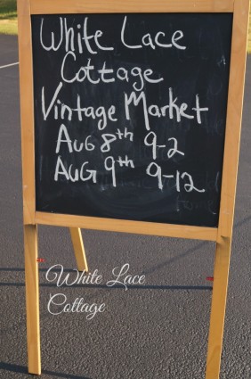 chalk board white lace cottage
