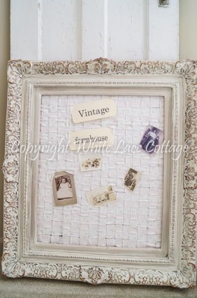 how to make a shabby chic memo board-21