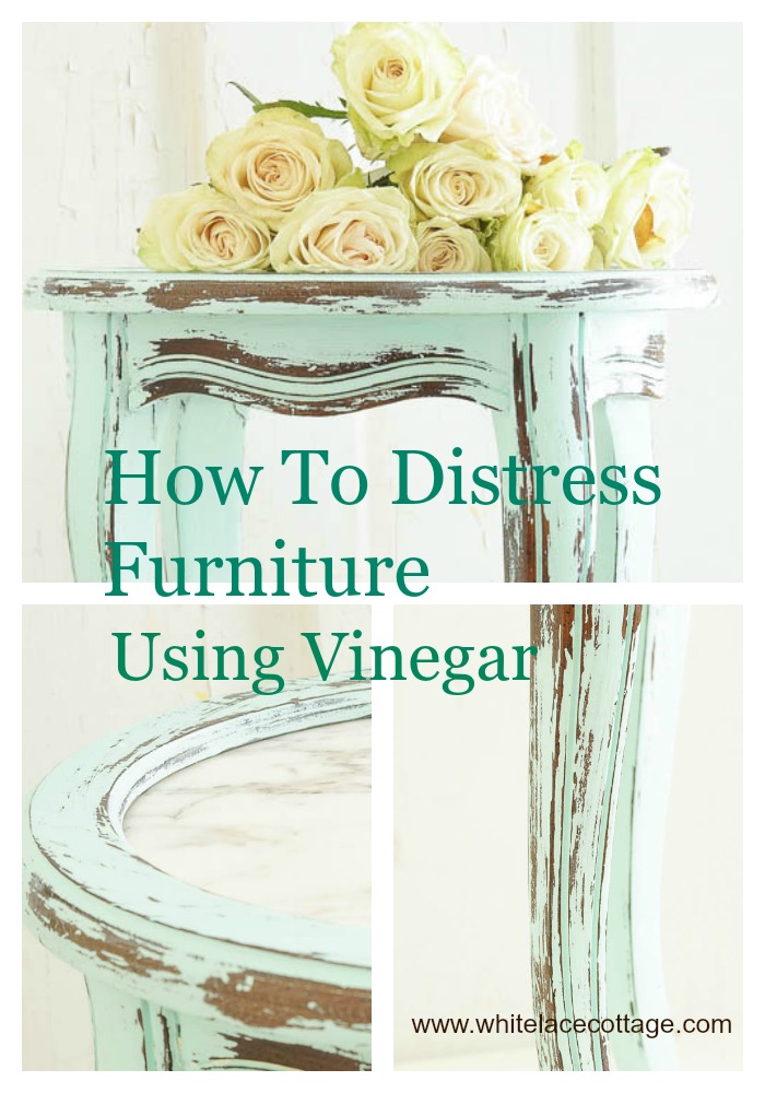 How to distress furniture with vinegar