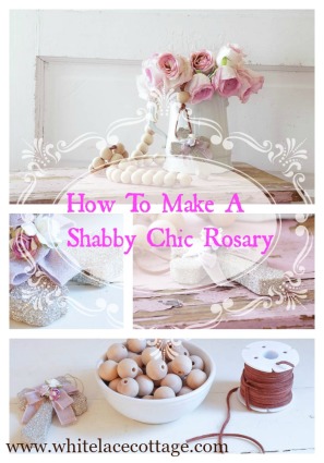 how to make a shabby chic rosary