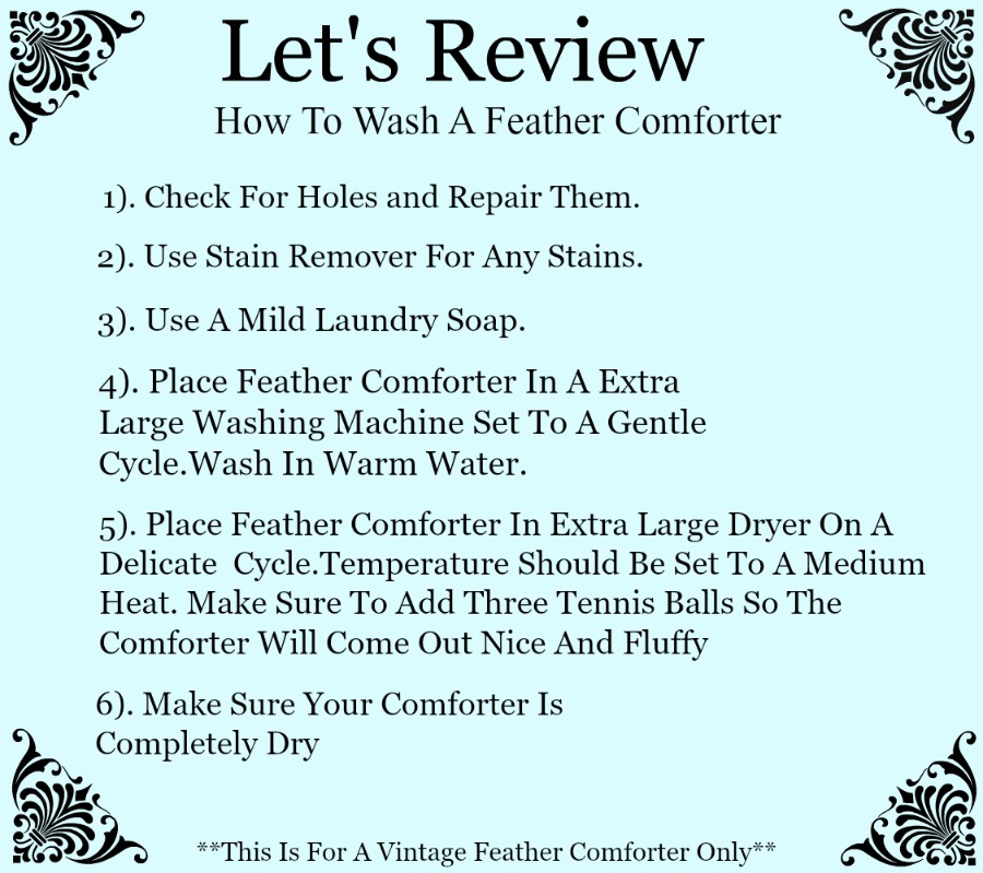 Washing A Vintage Feather Comforter Anne P Makeup And More
