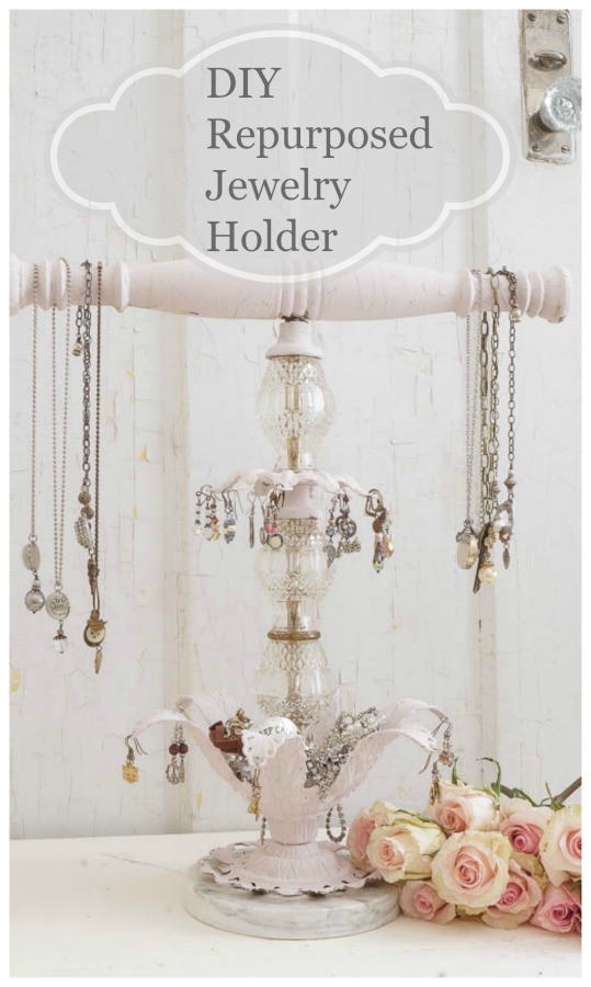 diy repurposed jewelry holder