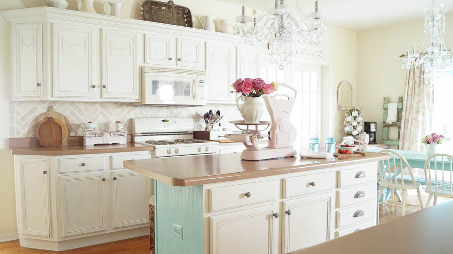 chalk painted kitchen cabinets never again! - white lace cottage