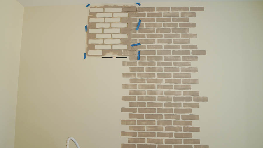 Bricks Craft Stencil - Faux brick stencils for furniture and