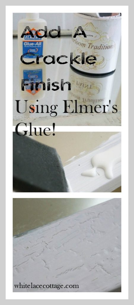 Add A Crackle Finish Using Elmer's Glue