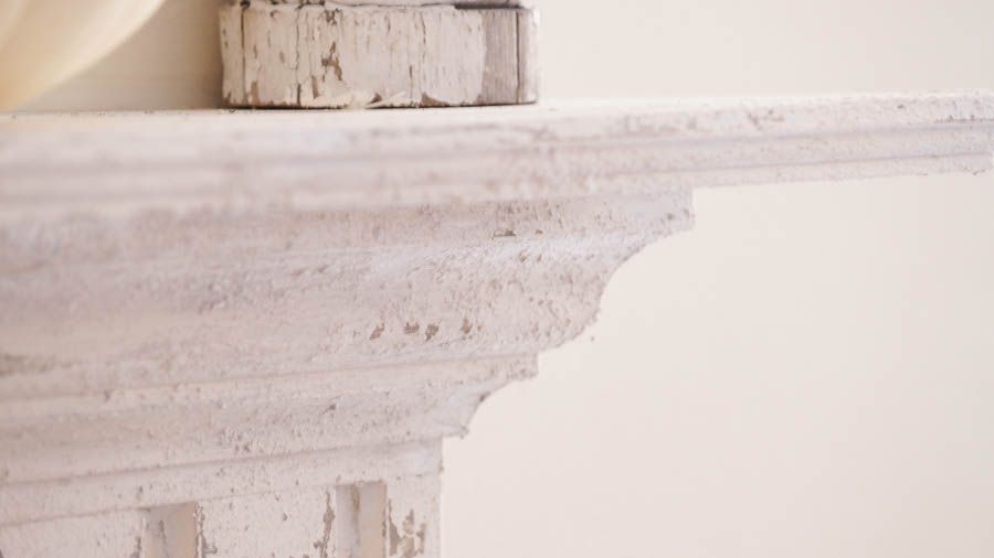 creating a layered distressed aged patina