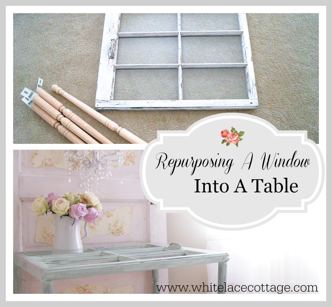 DIY Repurpose An Old Window Into A Table
