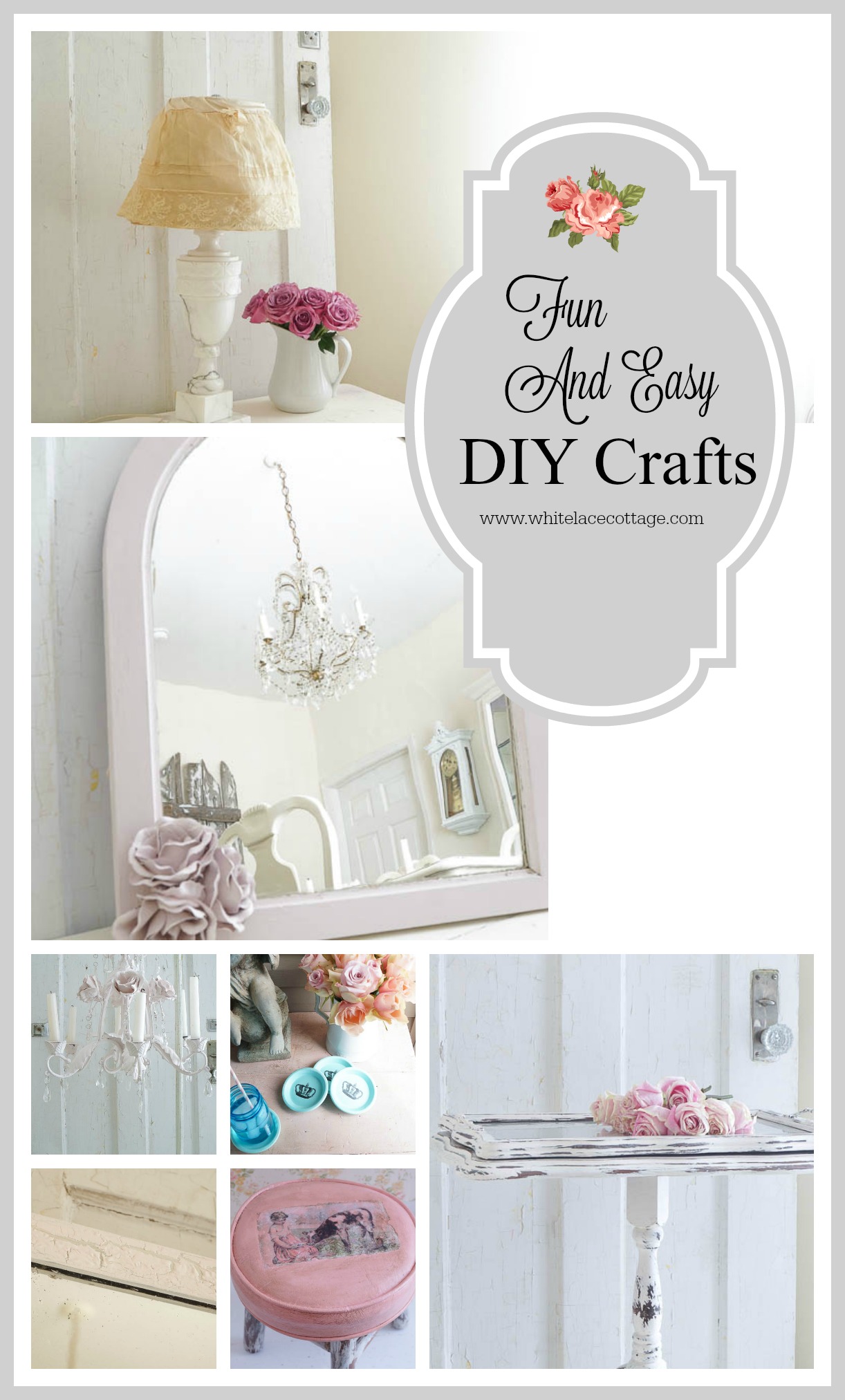 Fun And Easy DIY Crafts White Lace Cottage