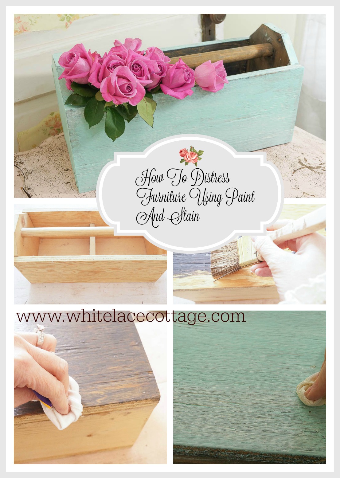 How To Distress Furniture Using Paint And Stain