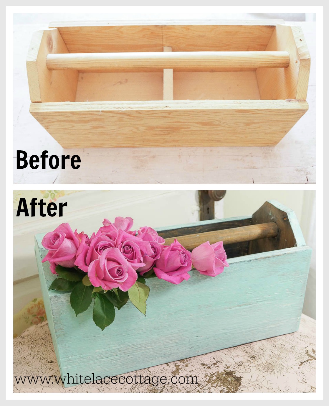 How to distress furniture using stain and paint