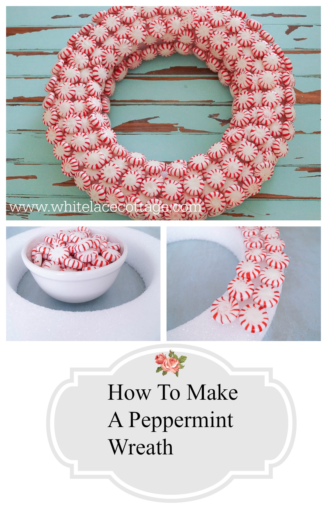 How To Make A Peppermint Wreath