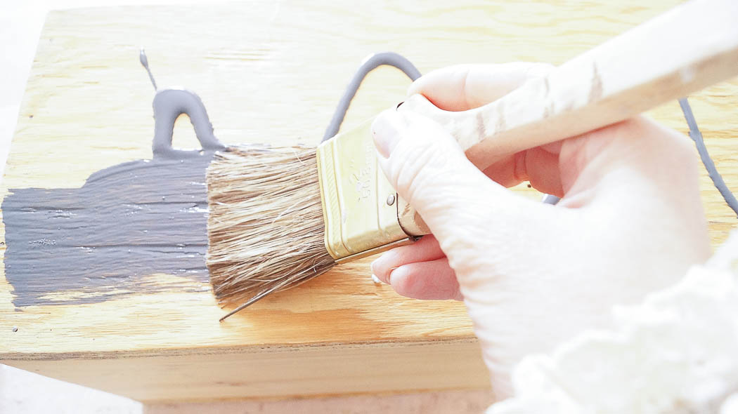 How to distress furniture using stain and paint