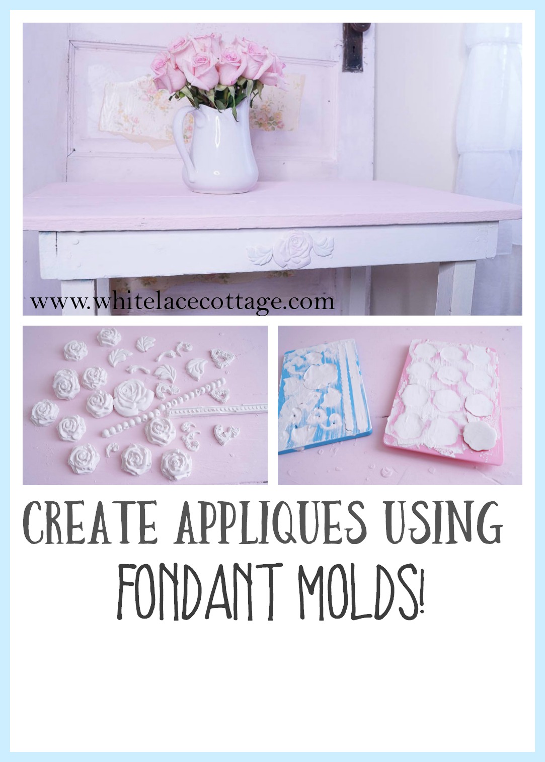 Create Appliques Using Fondant Molds