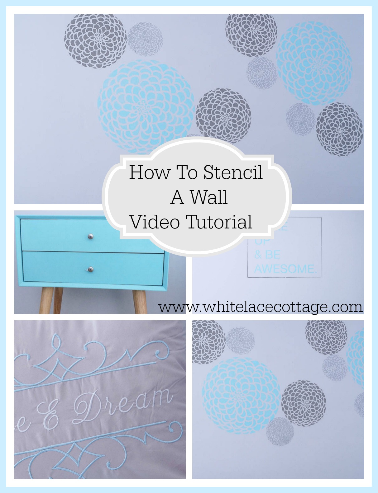 Stencil DIY Creating An Accent Wall 