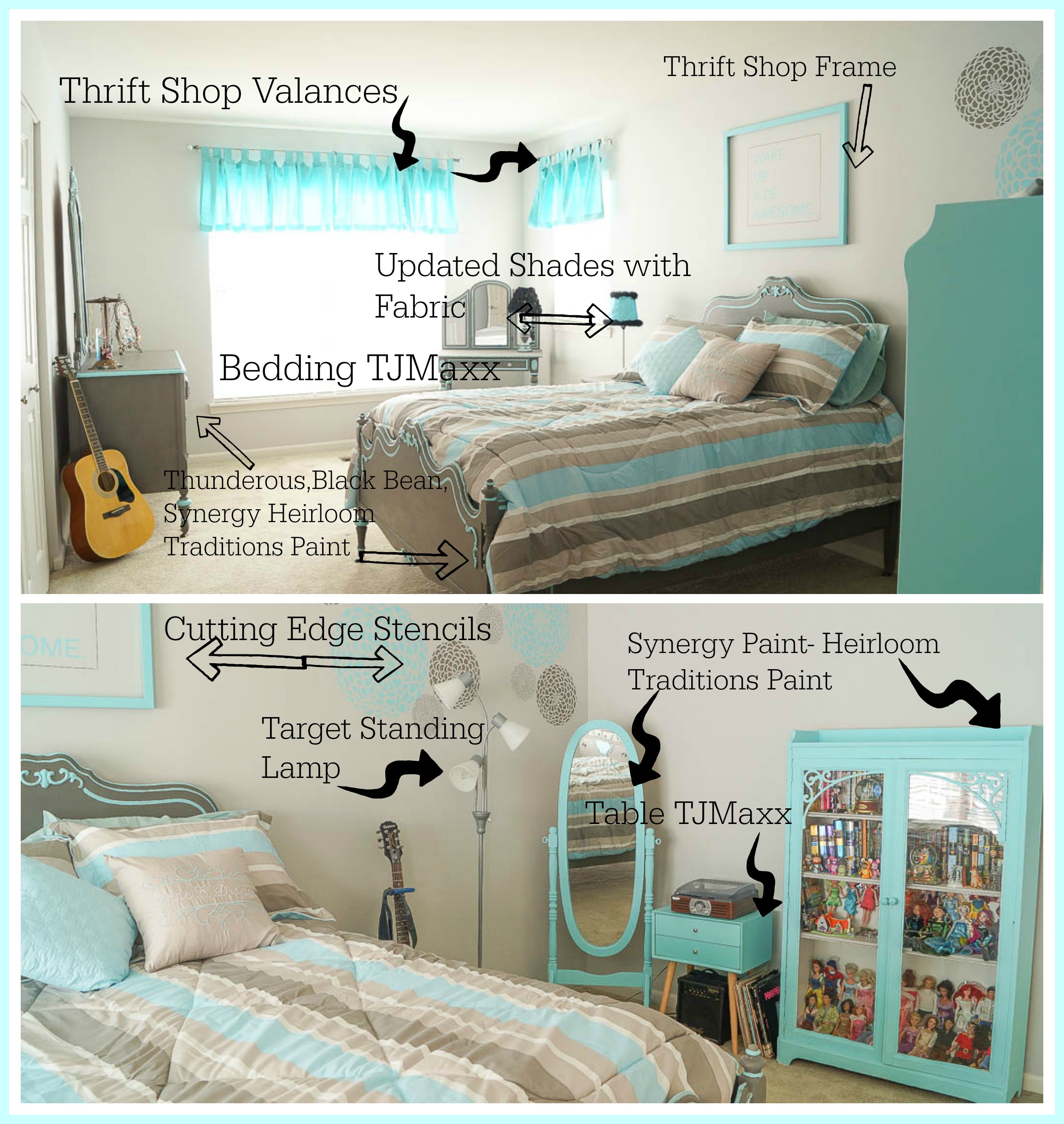 updating a teen bedroom on a budget