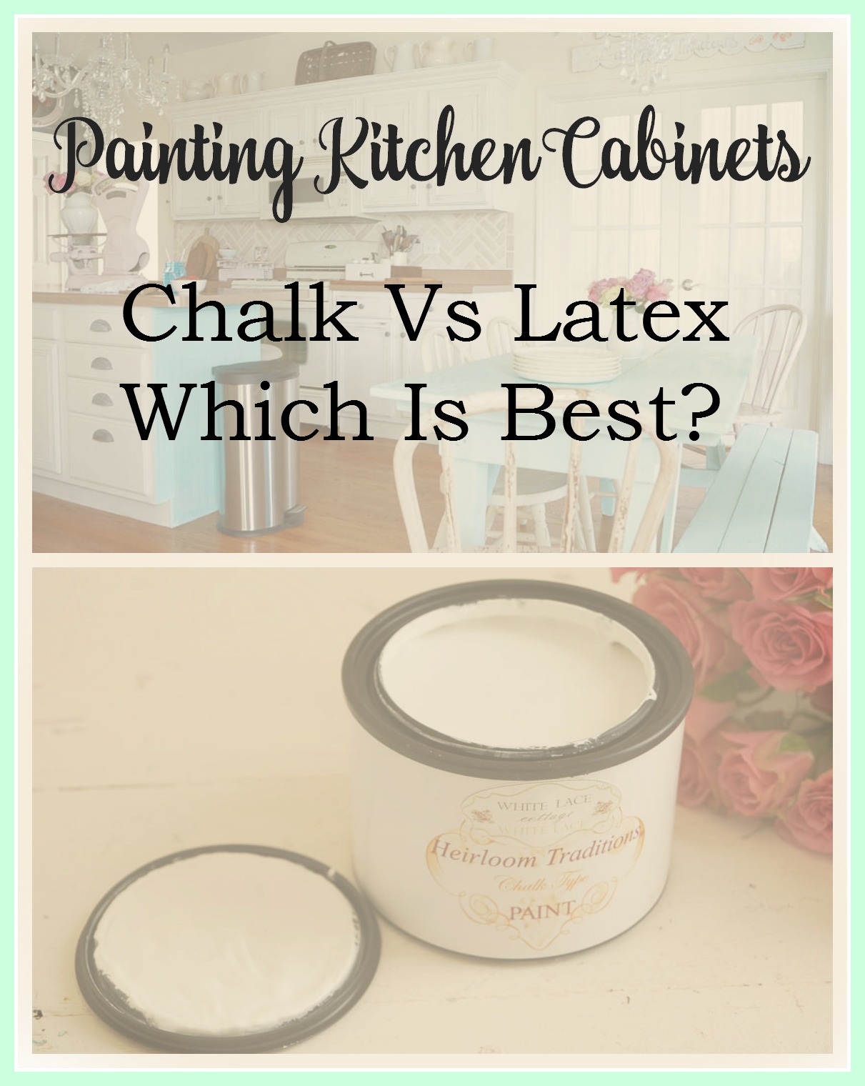 Painting Kitchen Cabinets Chalk Or Latex