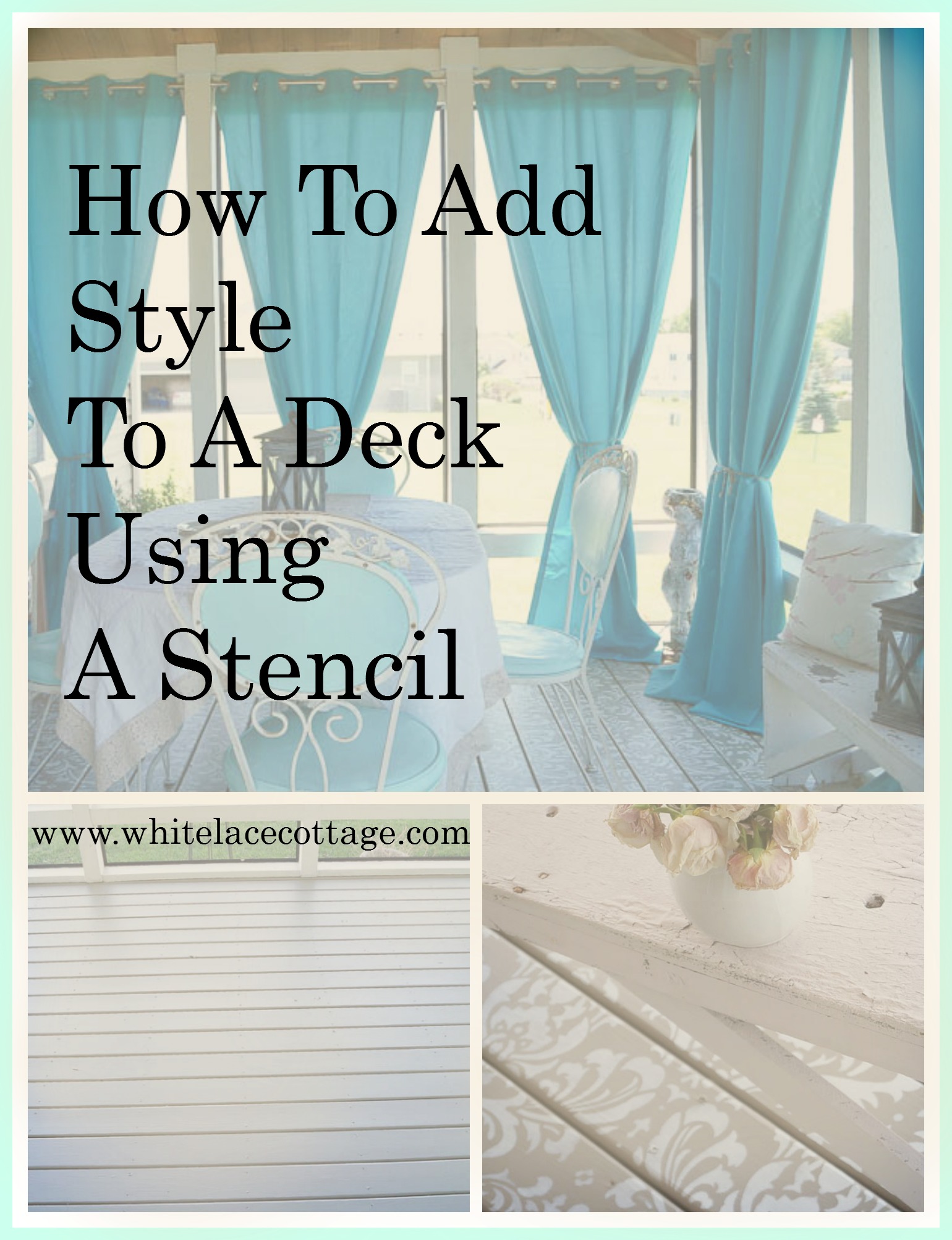 Stencil Painted Deck Floor Cutting Edge Stencils