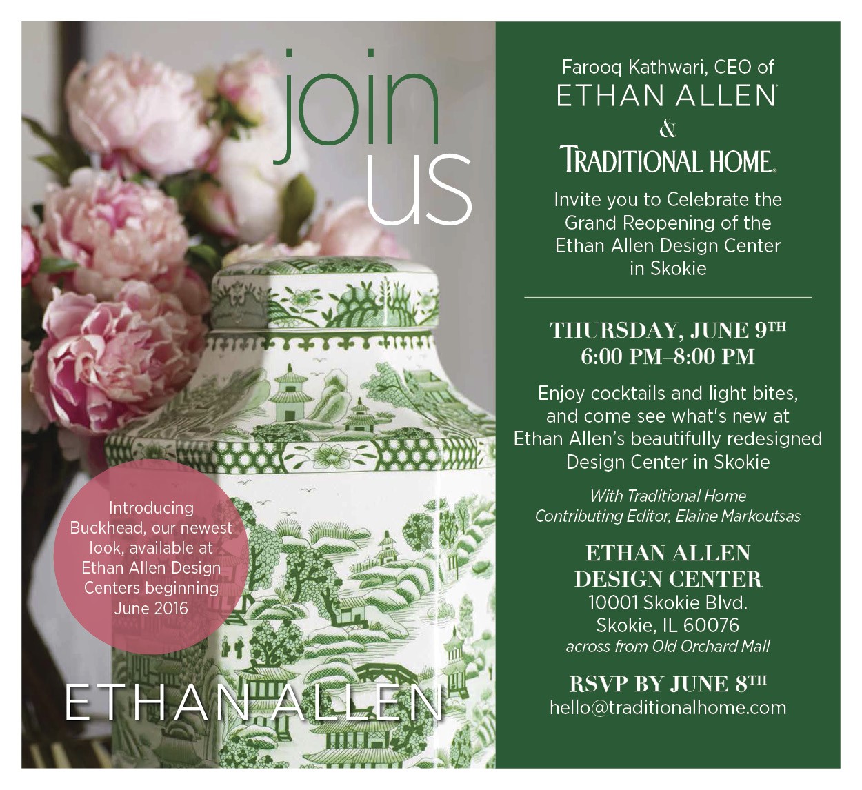 Ethan Allen Grand Opening Event In Skokie