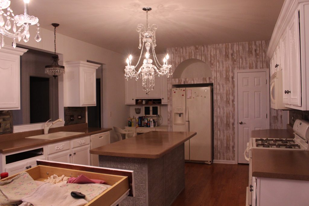 Kitchen Process New Counters Looking Back