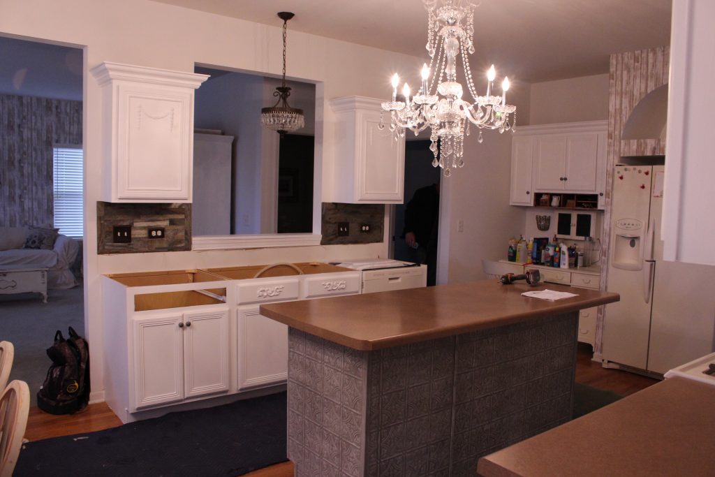 Kitchen Process New Counters Looking Back