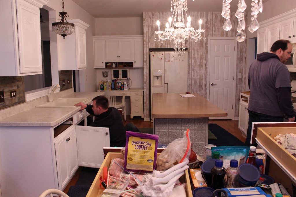 Kitchen Process New Counters Looking Back