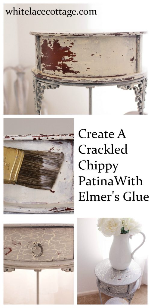 Create A Crackled Distressed Look Using Elmer's Glue